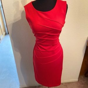Red starburst dress